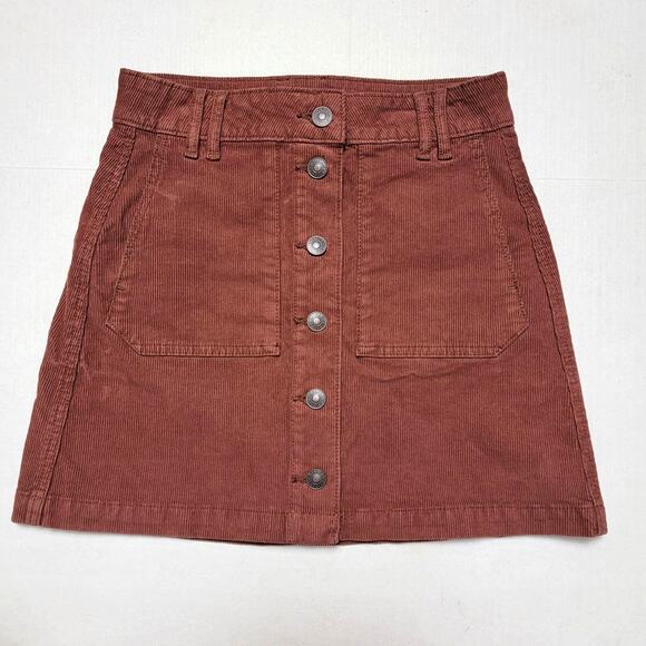 American Eagle Outfitters Dresses & Skirts - NWT American Eagle Super Hi Rise A-Line Corduroy Skirt SZ 00